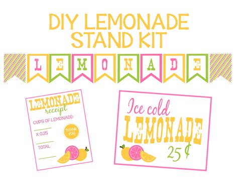 Free Lemonade Printables